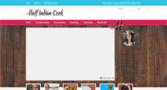 Desktop Screenshot of halfindiancook.com